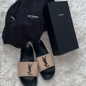 COPY - Women’s authentic YSL Nude powder slides